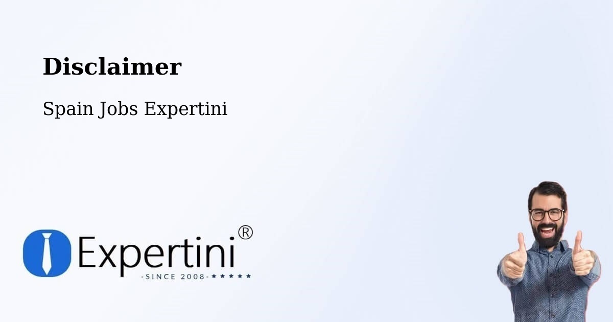 Disclaimer – Brañosera - Spain Jobs Expertini