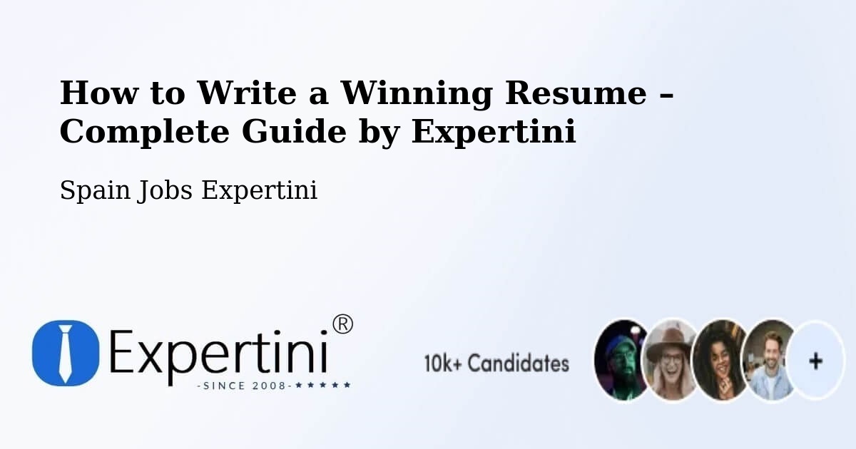 Resume Writing Guide for Job Seekers – Brañosera - Brañosera, Spain Jobs Expertini
